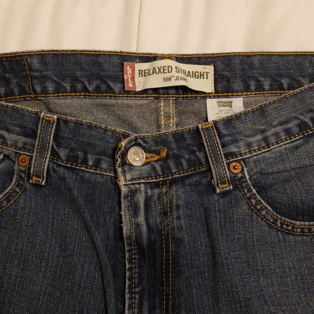 Mens Levi  Relaxed Straight Jean's